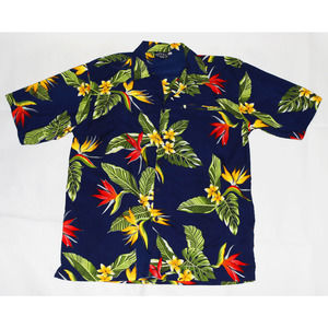 Pacific & Co Men's Short Sleeve Button Front‎ Shirt Size Medium